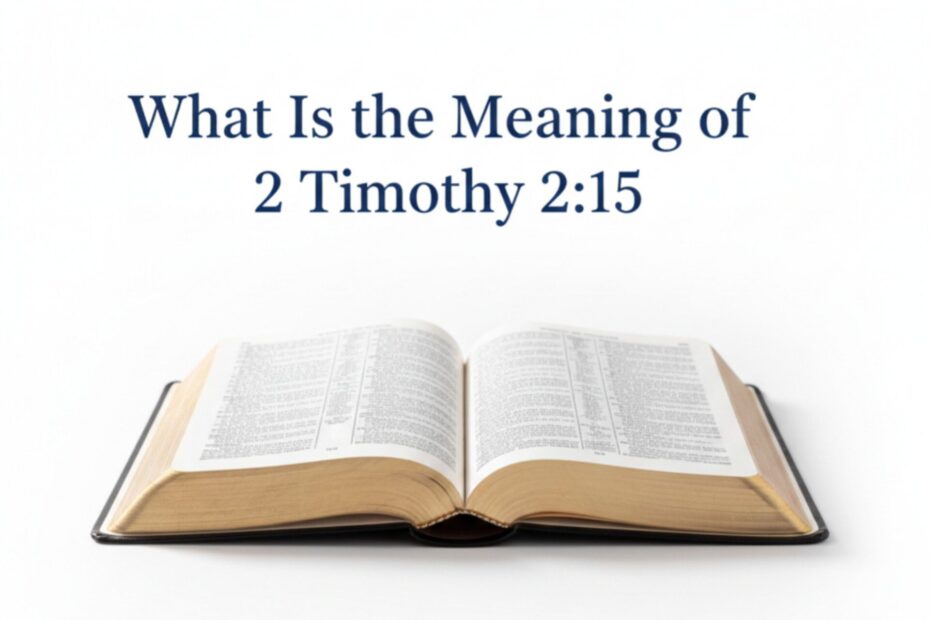 What is the meaning of 2 Timothy 2 verse 15