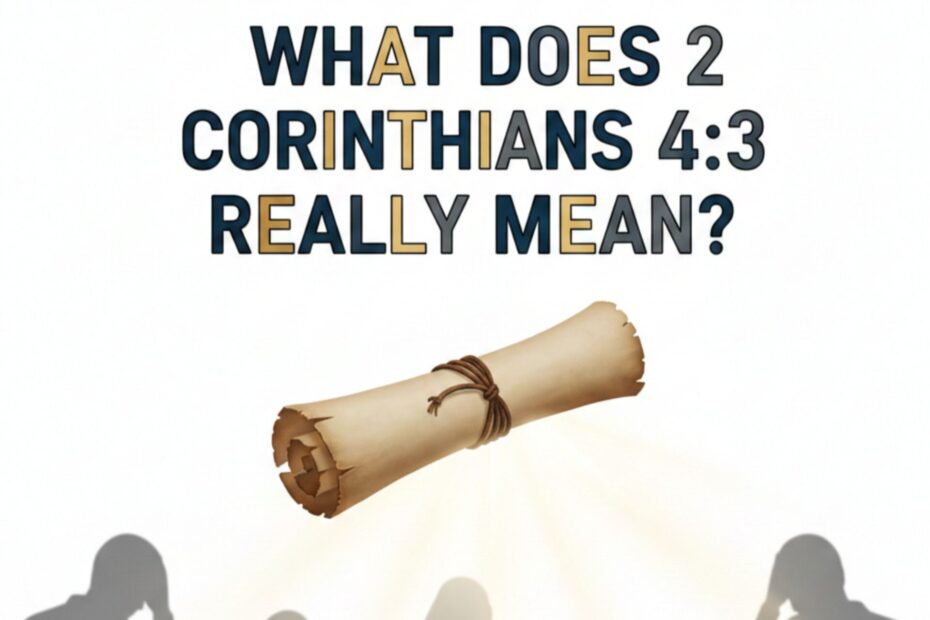 meaning of 2 corinthians 4 3