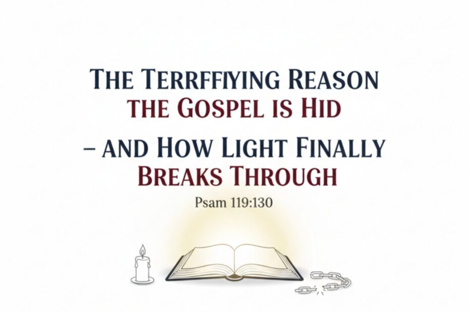 the terrifying reason the gospel is hid